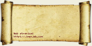 Anđela Jelenković vizit kartica